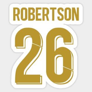 Andrew Robertson Prem winner black Gold Sticker